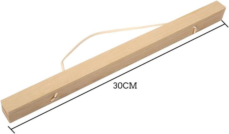 woobles Wooden Poster Frame, Magnetic Light Wood Frame Hanger for Photo Picutre Canvas Artwork Art Print Wall Hanging(White Wood) (30cm) - Image 2